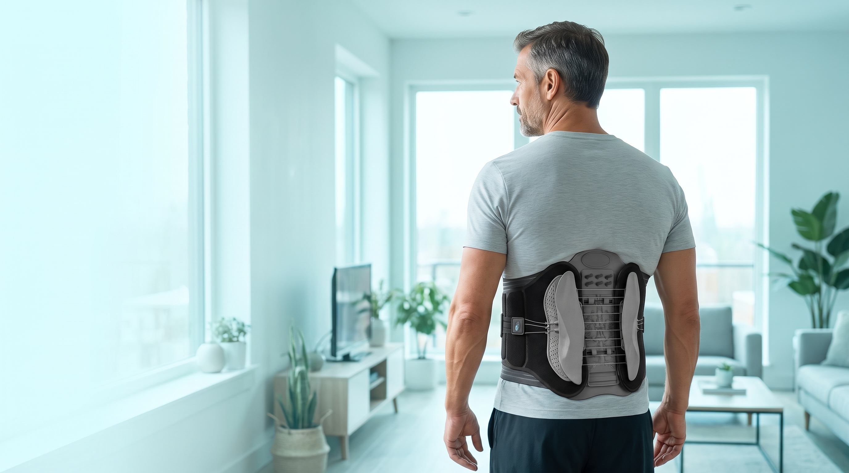 Spinetica lumbar belt worn - lifestyle