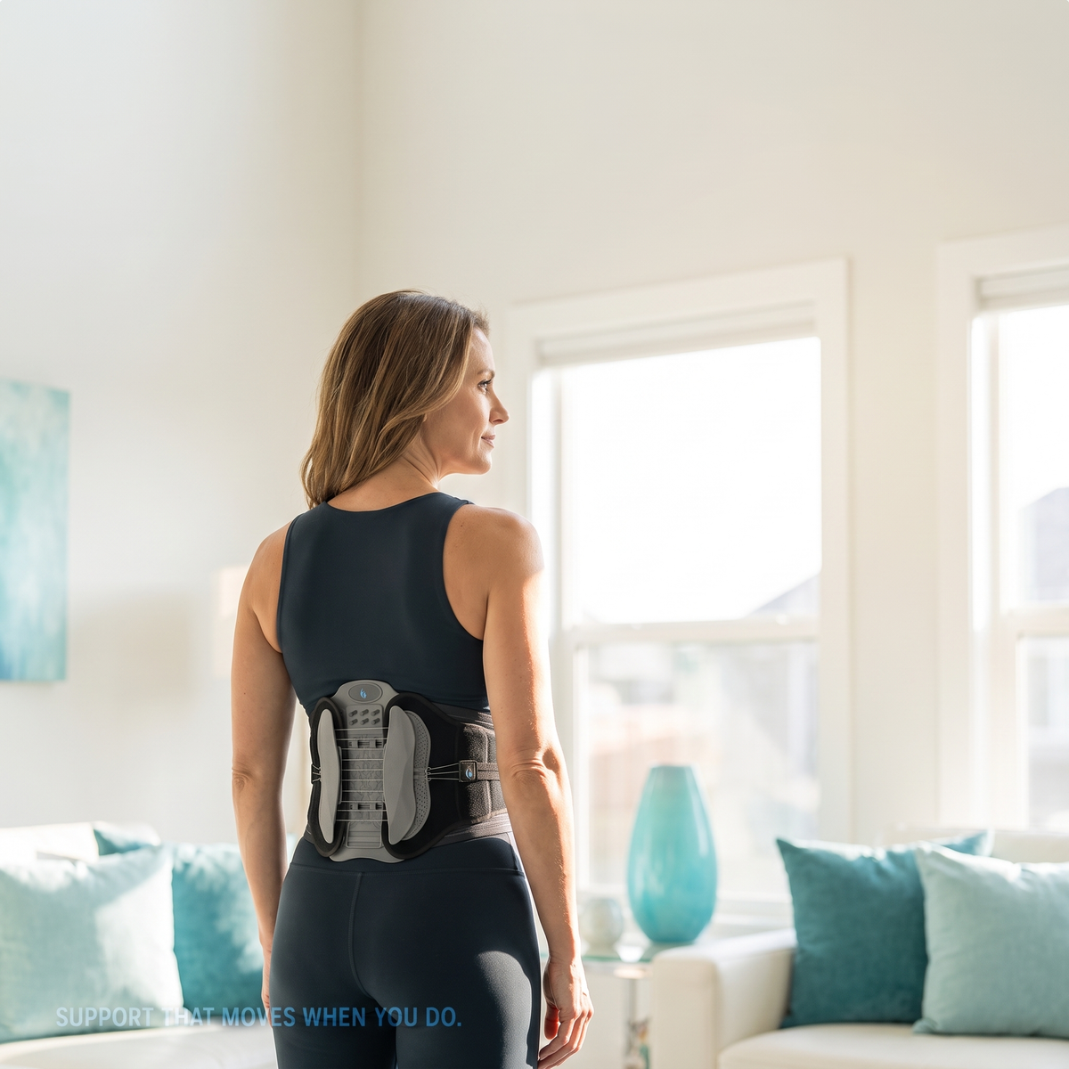 Spinetica lumbar belt worn - lifestyle mobile