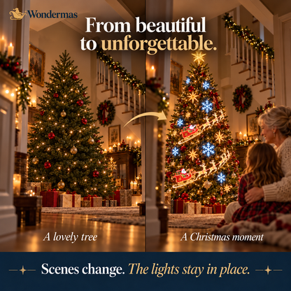 Wondermas tree transformation with smartphone app control